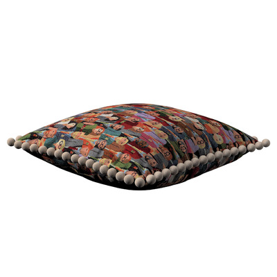 Pudebetræk<br/>Vera med pomponer 45 x 45 cm fra kollektionen Intenso Premium, Stof: 144-15