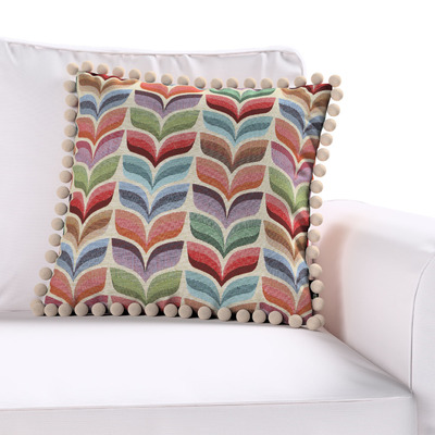 Pudebetræk<br/>Vera med pomponer 45 x 45 cm fra kollektionen Intenso Premium, Stof: 144-16