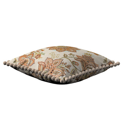 Kussenhoes Wera met pompons 45 x 45 cm van de collectie Intenso Premium, Stof: 144-27