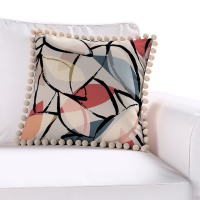 Pudebetræk<br/>Vera med pomponer 45 x 45 cm fra kollektionen Gardenia, Stof: 144-21
