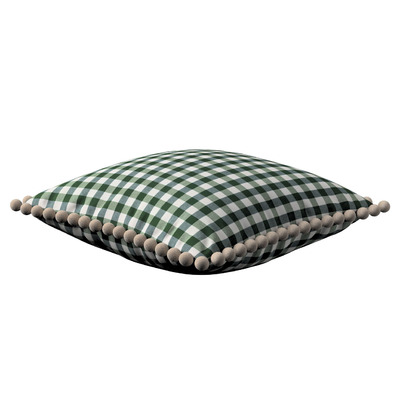 Pudebetræk<br/>Vera med pomponer 45 x 45 cm fra kollektionen Quadro, Stof: 144-34