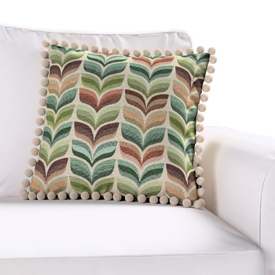 Pudebetræk<br/>Vera med pomponer 45 x 45 cm fra kollektionen Intenso Premium, Stof: 144-17