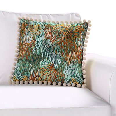 Pudebetræk<br/>Vera med pomponer 45 x 45 cm fra kollektionen Intenso Premium, Stof: 144-31