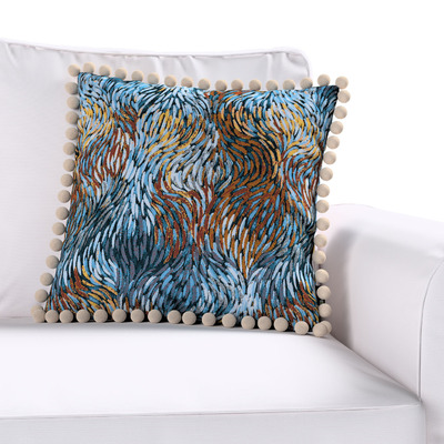 Pudebetræk<br/>Vera med pomponer 45 x 45 cm fra kollektionen Intenso Premium, Stof: 144-37
