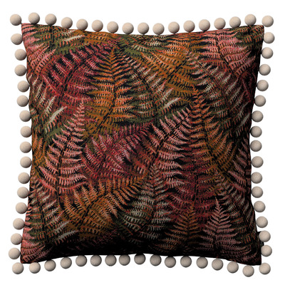 Vera cushion cover with pom poms