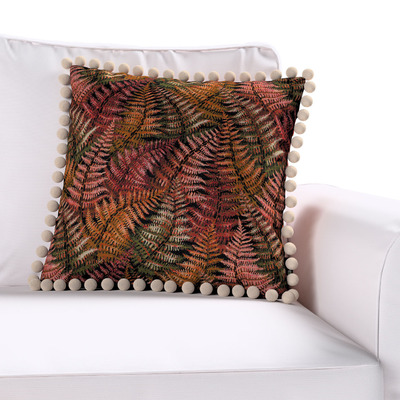 Pudebetræk<br/>Vera med pomponer 45 x 45 cm fra kollektionen Intenso Premium, Stof: 144-19