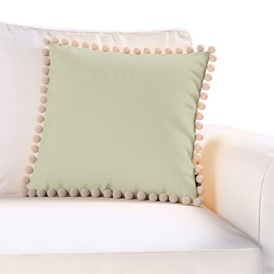 Pudebetræk<br/>Vera med pomponer 45 x 45 cm fra kollektionen Loneta, Stof: 133-05