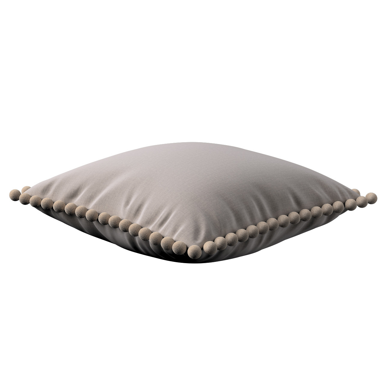 Kissenhülle Wera mit Bommeln, beige, 45 x 45 cm, Ingrid (705-44) günstig online kaufen