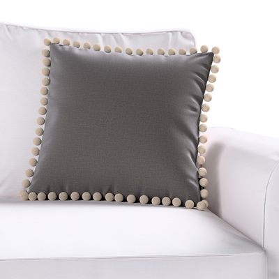 Pudebetræk<br/>Vera med pomponer 45 x 45 cm fra kollektionen Ingrid, Stof: 705-45