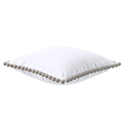 Kissenhülle Wera mit Bommeln 45 x 45 cm von der Kollektion Crema, Stoff: 144-62