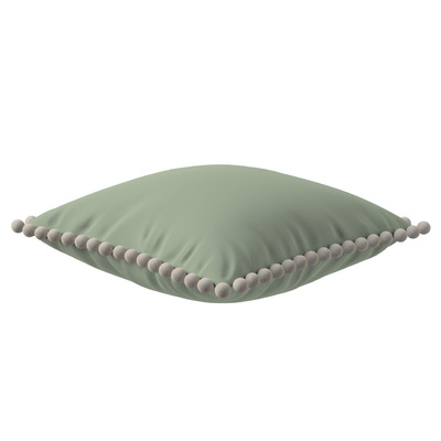 Pudebetræk<br/>Vera med pomponer 45 x 45 cm fra kollektionen Crema, Stof: 144-68