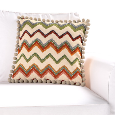 Pudebetræk<br/>Vera med pomponer 45 x 45 cm fra kollektionen Cosy Home, Stof: 145-36