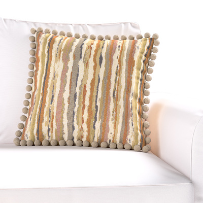 Pudebetræk<br/>Vera med pomponer 45 x 45 cm fra kollektionen Cosy Home, Stof: 145-41