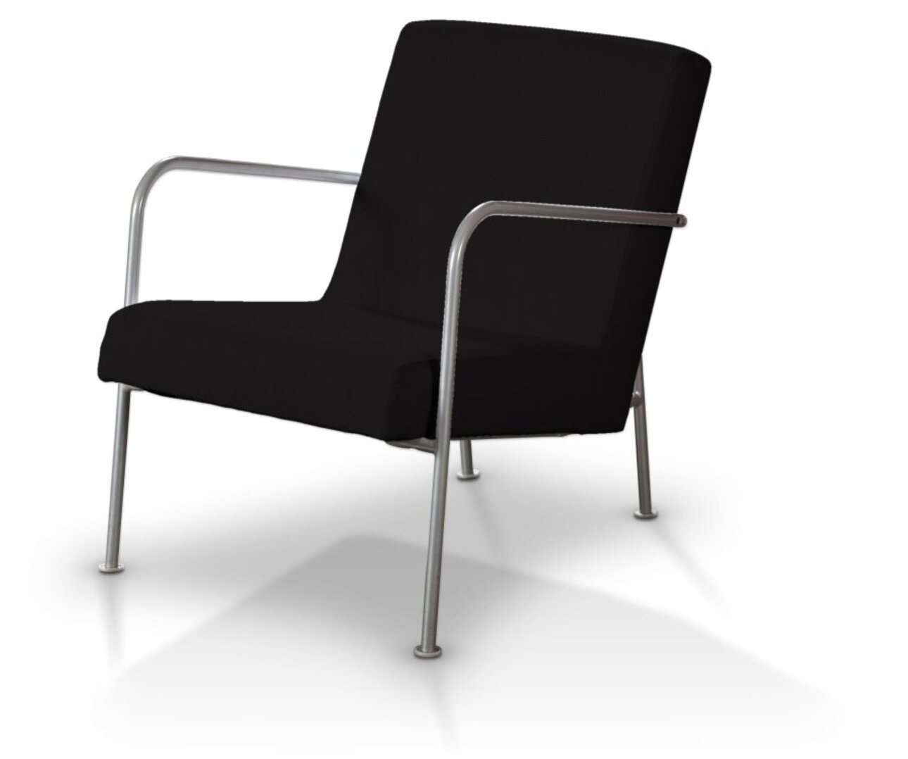 Dekoria Bezug für Ikea PS Sessel, Kollektion Cotton Panama, schwarz