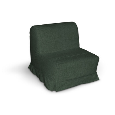 Lycksele chair-bad cover with box pleats, forest green, 704-81