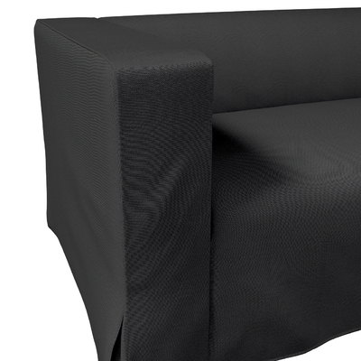Housse canapé Klippan 2 pl., longue avec pli creux 177 x 88 x 66 cm dans la collection Etna, Tissu: 705-00