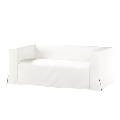 Klippan 2-seater floor length sofa cover with box pleats