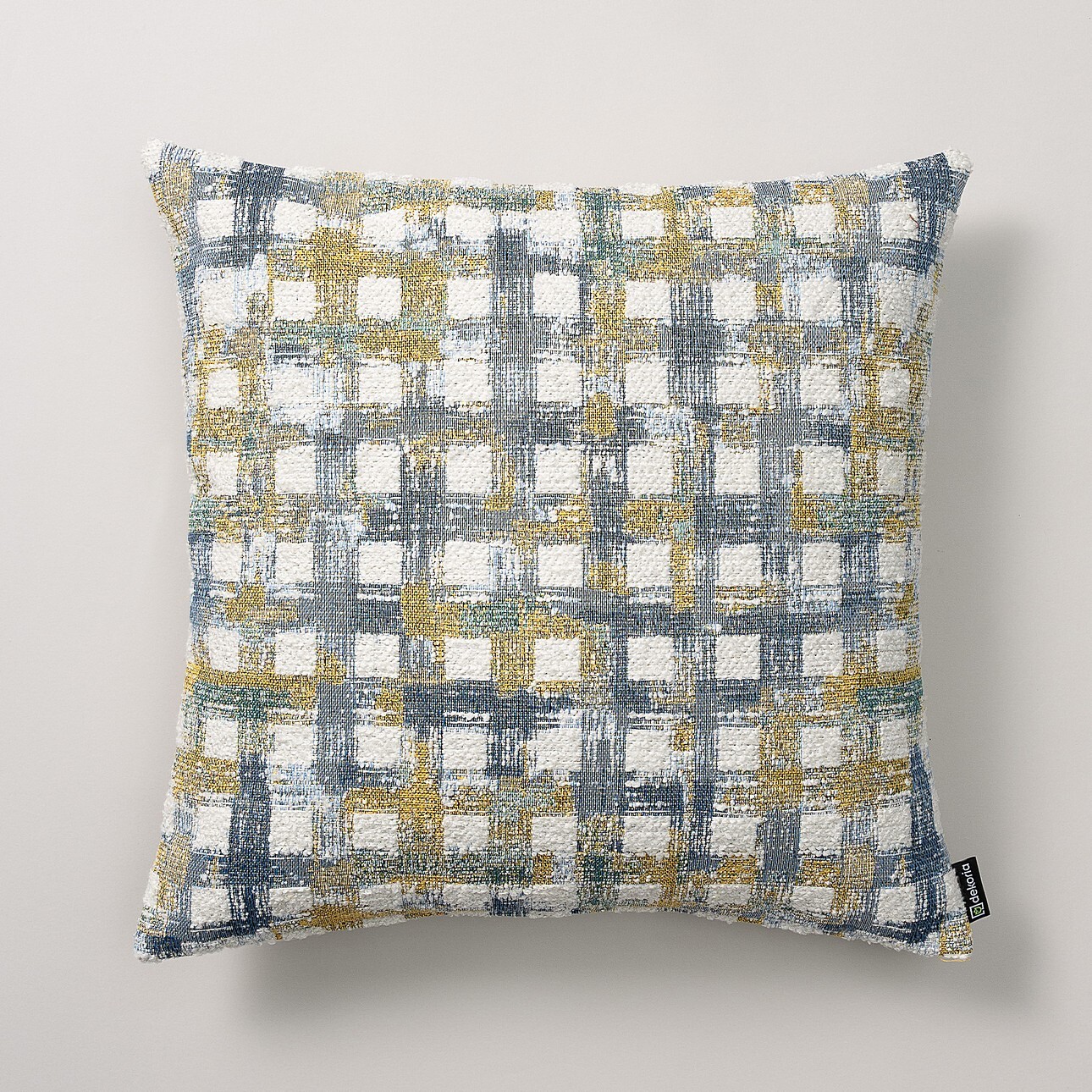 Kissenhülle Mia, blau-gelb, 43 x 43 cm, Cosy Home (145-16) günstig online kaufen
