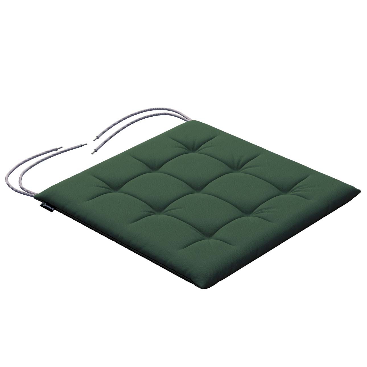 Dekoria Sedák Karel 40x40x3,5cm, Forest Green - zelená, 40 x 40 x 3,5 cm, Cotton Panama, 702-06