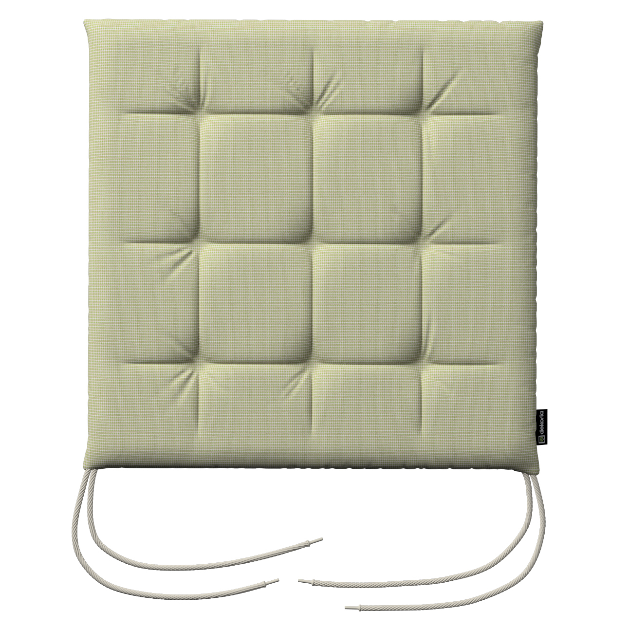 Stuhlkissen Jonas mit Bindeschnur, grün-beige, 40 x 40 x 3,5 cm, Outdoor Oa günstig online kaufen
