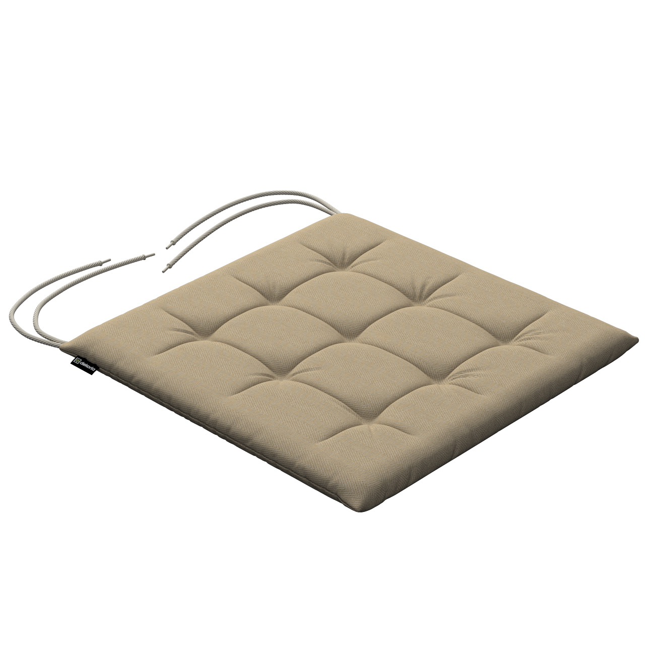 Stuhlkissen Jonas mit Bindeschnur, beige, 40 x 40 x 3,5 cm, Outdoor Oasis ( günstig online kaufen