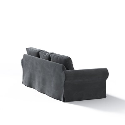 Bezug für Ektorp 3-Sitzer Schlafsofa, neues Modell (2013) 40cm x 30cm x 60cm von der Kollektion Velvet, Stoff: 704-17