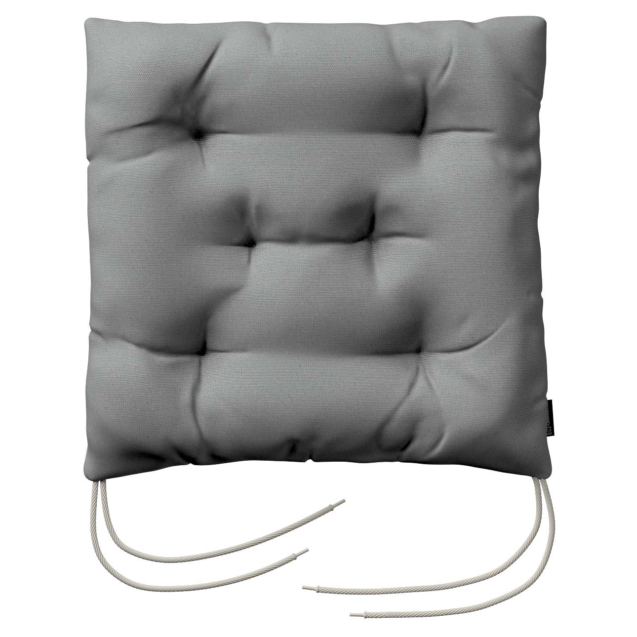 Stuhlkissen Thomas mit Bindeschnur, grau, 38 x 38 x 8 cm, Loneta (133-24) günstig online kaufen