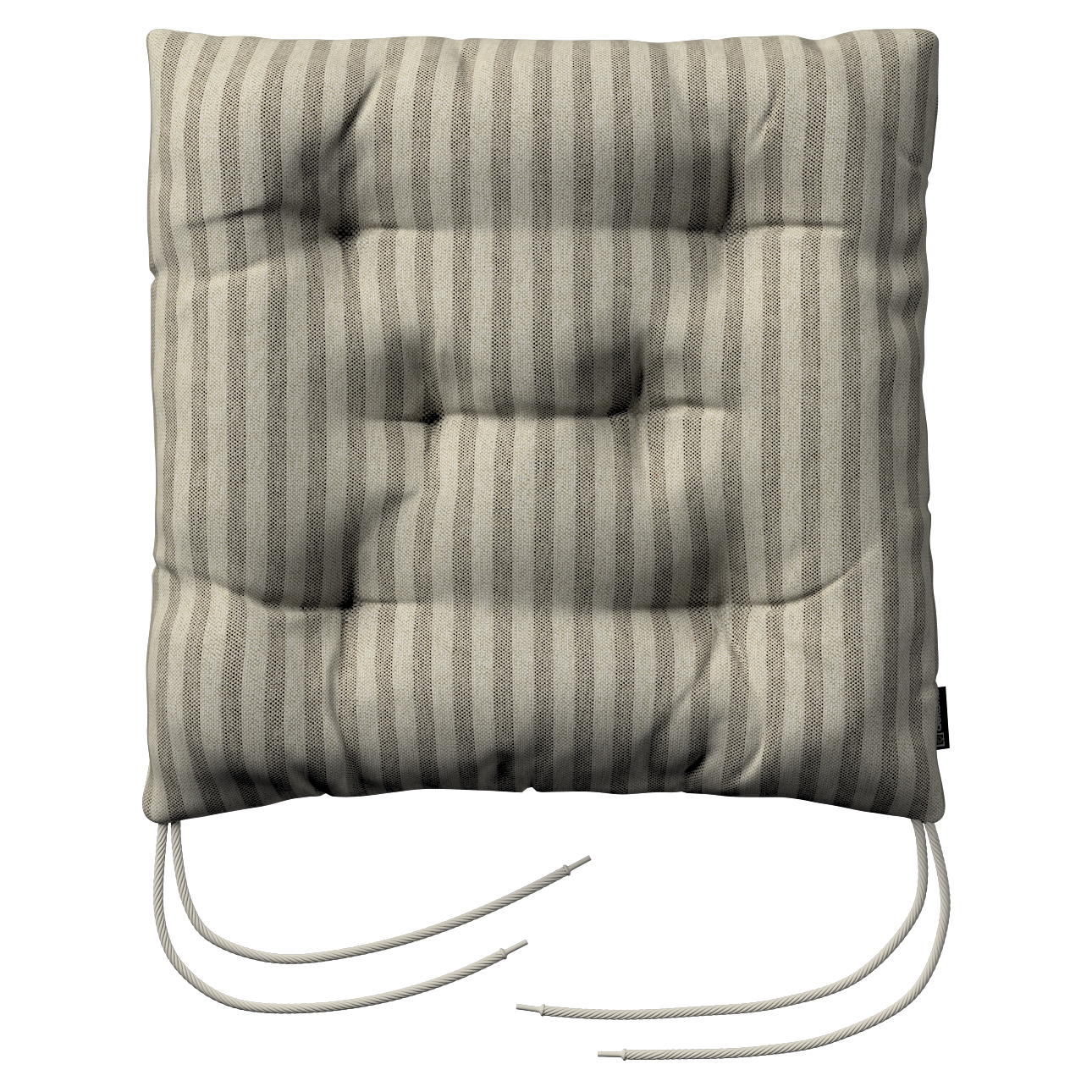 Stuhlkissen Thomas mit Bindeschnur, beige-braun, 38 x 38 x 8 cm, Outdoor Oa günstig online kaufen