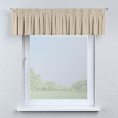 Pencil pleat pelmet 130 x 40 cm (51 x 16 inch) in collection Panama Cotton, fabric: 702-47