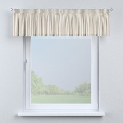 Kurzgardine mit Kräuselband 130 x 40 cm von der Kollektion Quadro, Stoff: 136-07