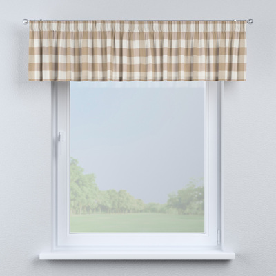 Cantonnière avec le ruban fronceur 130 x 40 cm dans la collection Quadro, Tissu: 136-08