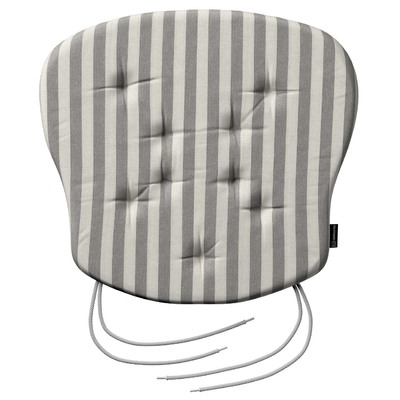 Stuhlkissen Peter mit Bindeschnur 41x 38 x 3,5 cm von der Kollektion Quadro, Stoff: 136-12