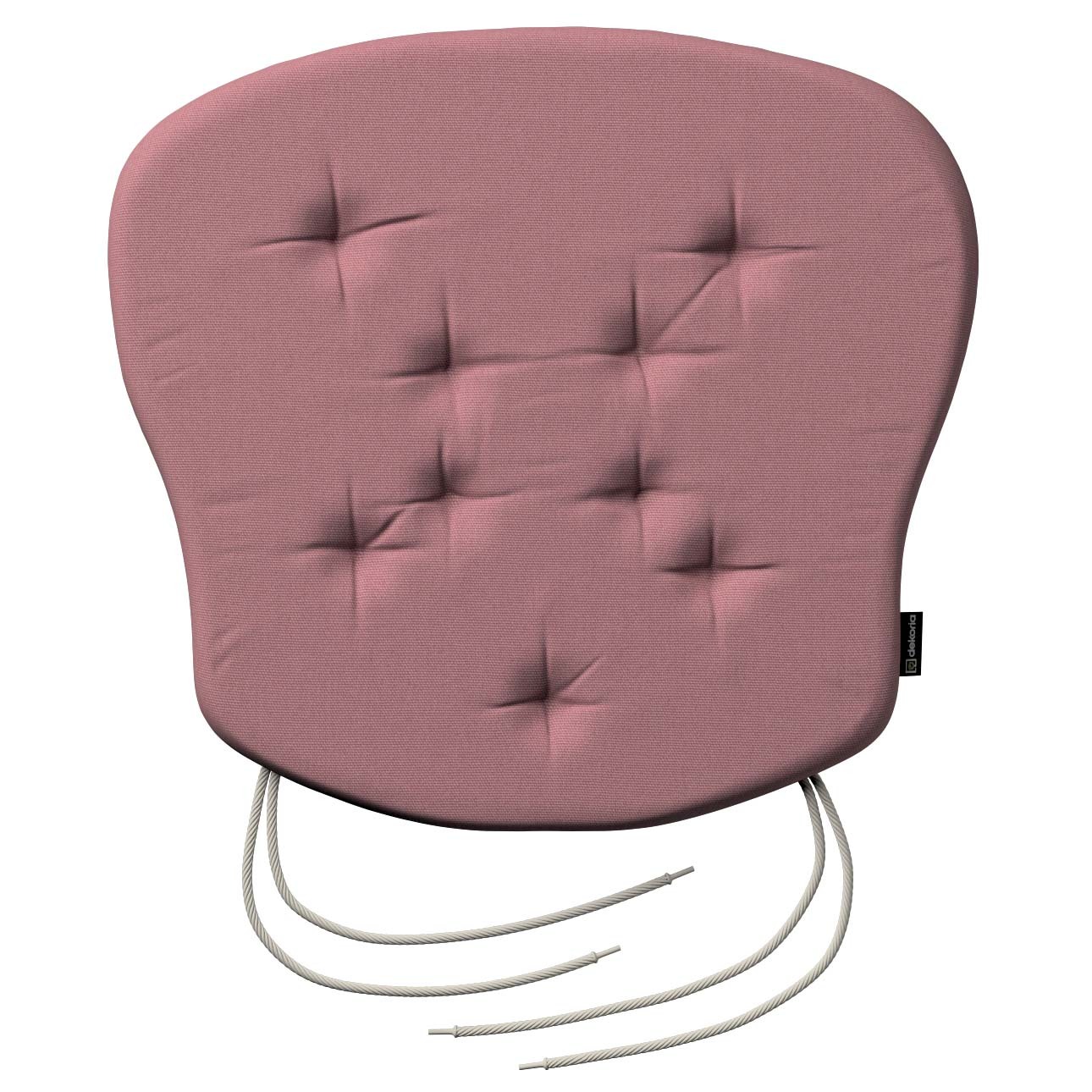 Stuhlkissen Peter mit Bindeschnur, altrosa, 41x 38 x 3,5 cm, Cotton Panama günstig online kaufen