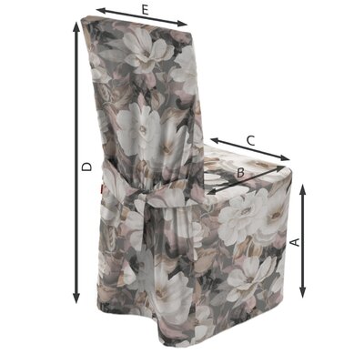 Stuhlhusse 45 x 94 cm von der Kollektion Gardenia, Stoff: 142-13
