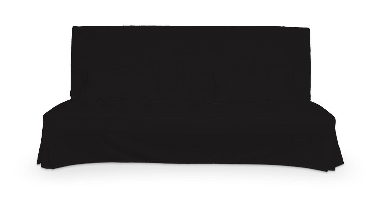 Dekoria Bezug für Beddinge Sofa, lang mit zwei Kissenhüllen, Kollektion Cotton Panama, schwarz