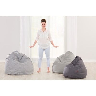 Beanbag Bowli Ø50 x 85 cm (20 x 33,5 inch) in collection Happiness, fabric: 133-02