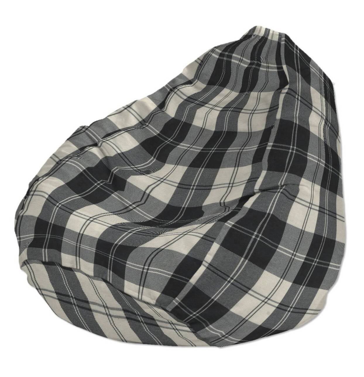 Sitzsack, schwarz- weiss, Ø80 x 115 cm, Edinburgh (115-74) günstig online kaufen