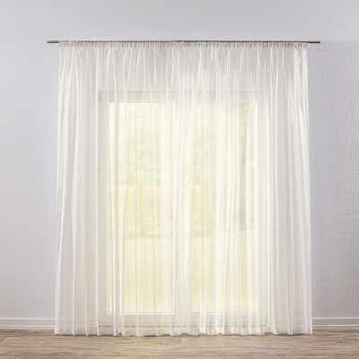 Pencil pleat voile/net curtain