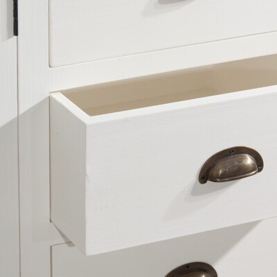 Komoda Brighton 3 szuflady  + 2 drzwi white 140 x 48 x 80 cm