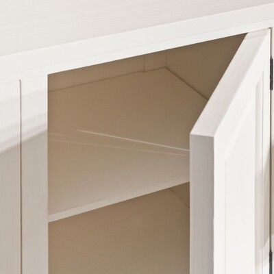 Komoda Brighton 3 szuflady  + 2 drzwi white 140 x 48 x 80 cm