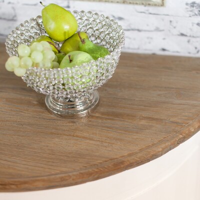 Komoda Brighton 4 drzwi + 2 szuflady white&natural 210 x 50 x 86 cm