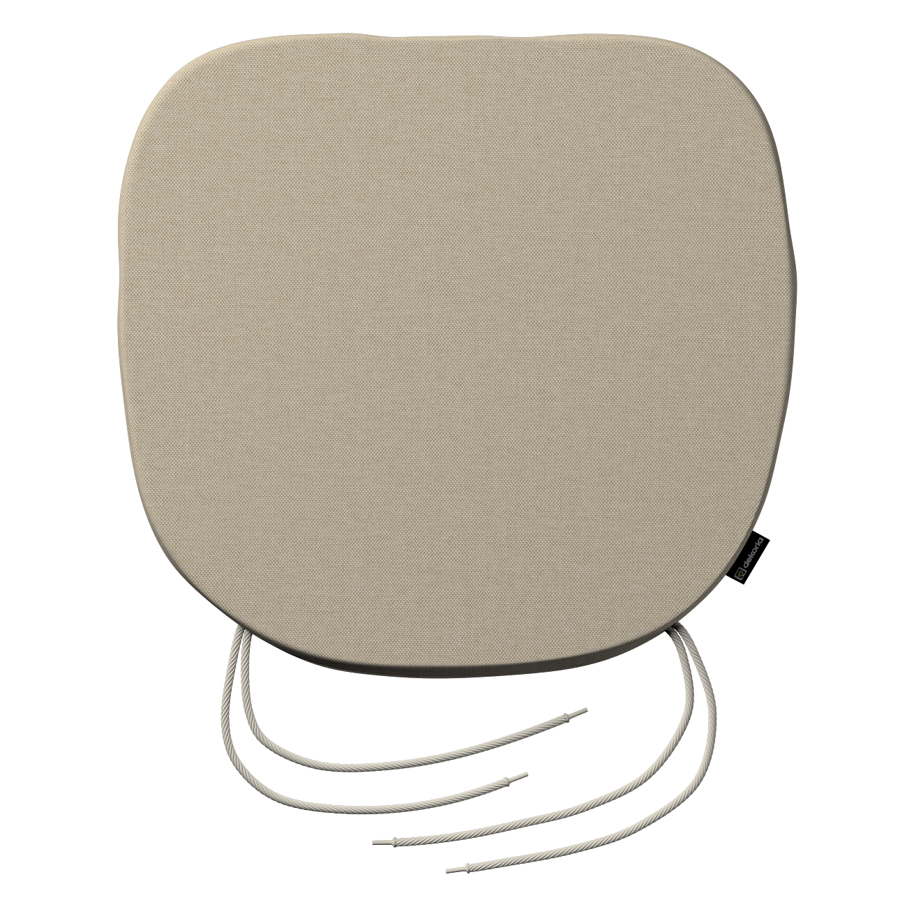 Stuhlkissen Marcus mit Bindeschnur, beige, 40 x 37 x 2,5 cm, Outdoor Oasis (703-36)