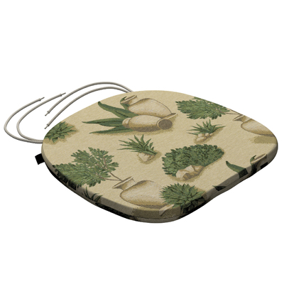 Stuhlkissen Marcus mit Bindeschnur 40 x 37 x 2,5 cm von der Kollektion Intenso Premium, Stoff: 145-09