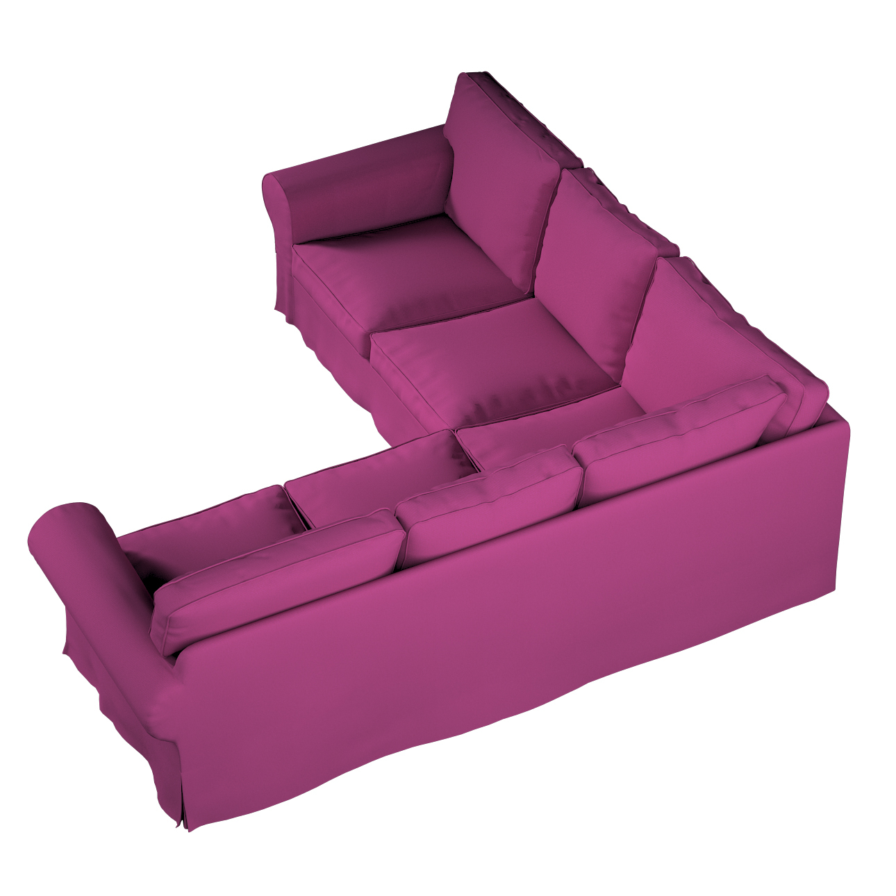 Bezug für Ektorp Ecksofa, amarant, Sofahusse für Ektorp Ecksofa, Etna (705- günstig online kaufen