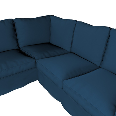 Ektorp betræk hjørnesofa 240/136 X 82 X 73 CM fra kollektionen Cotton Panama, Stof: 702-48