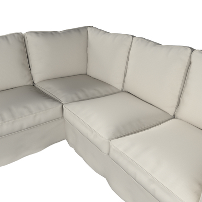 Ektorp betræk hjørnesofa 240/136 X 82 X 73 CM fra kollektionen Cotton Panama, Stof: 702-45