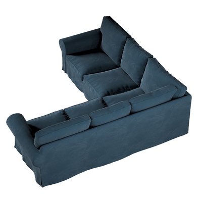 Ektorp betræk hjørnesofa 240/136 X 82 X 73 CM fra kollektionen Velvet, Stof: 704-16