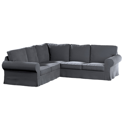 Ektorp corner sofa cover, graphite grey, 704-12, Ektorp corner