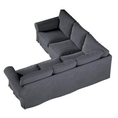 Grey Ektorp L Shape Sofa Ektorp Corner Sofa Cover, Graphite Grey