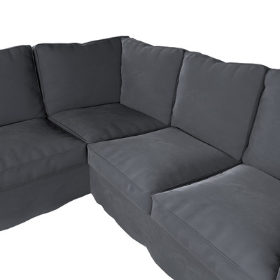 Ektorp betræk hjørnesofa 240/136 X 82 X 73 CM fra kollektionen Velvet, Stof: 704-12